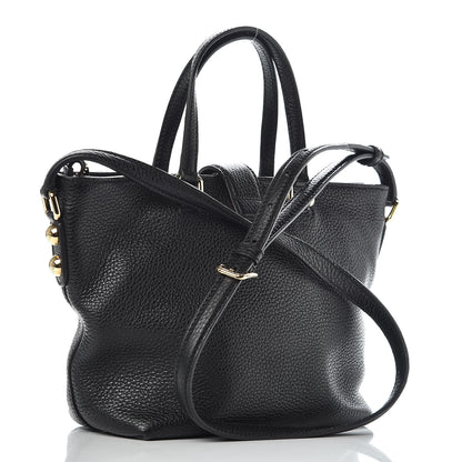 Dolce & Gabbana Pebbled Calfskin Small Tote Black 3 of 9