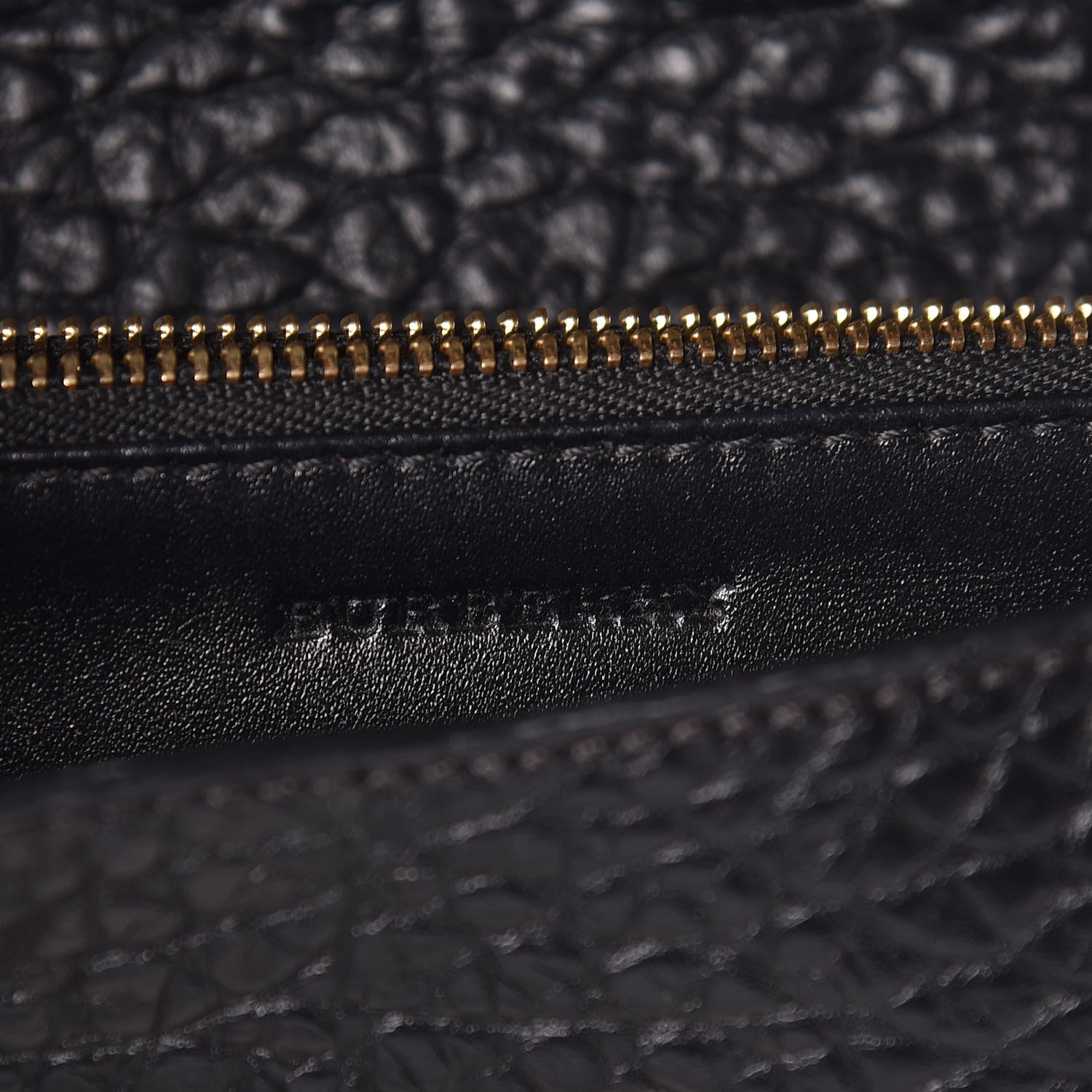 Burberry Signature Grain Small Madison Chain Clutch Black 6 of 9