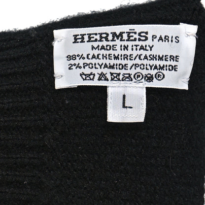 Hermes Cashmere Darling Gloves L Black 3 of 3