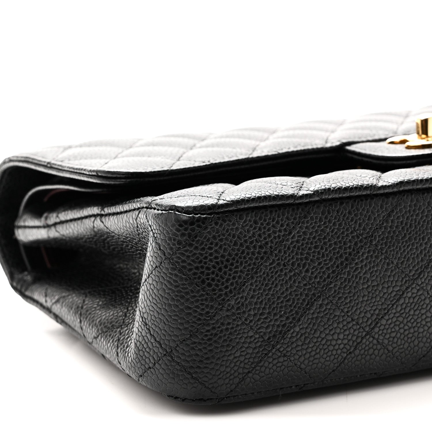 Chanel Caviar Quilted Medium Double Flap Black 9 of 10
