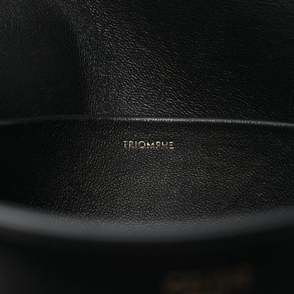 Celine Shiny Calfskin Triomphe Shoulder Bag Black 7 of 9