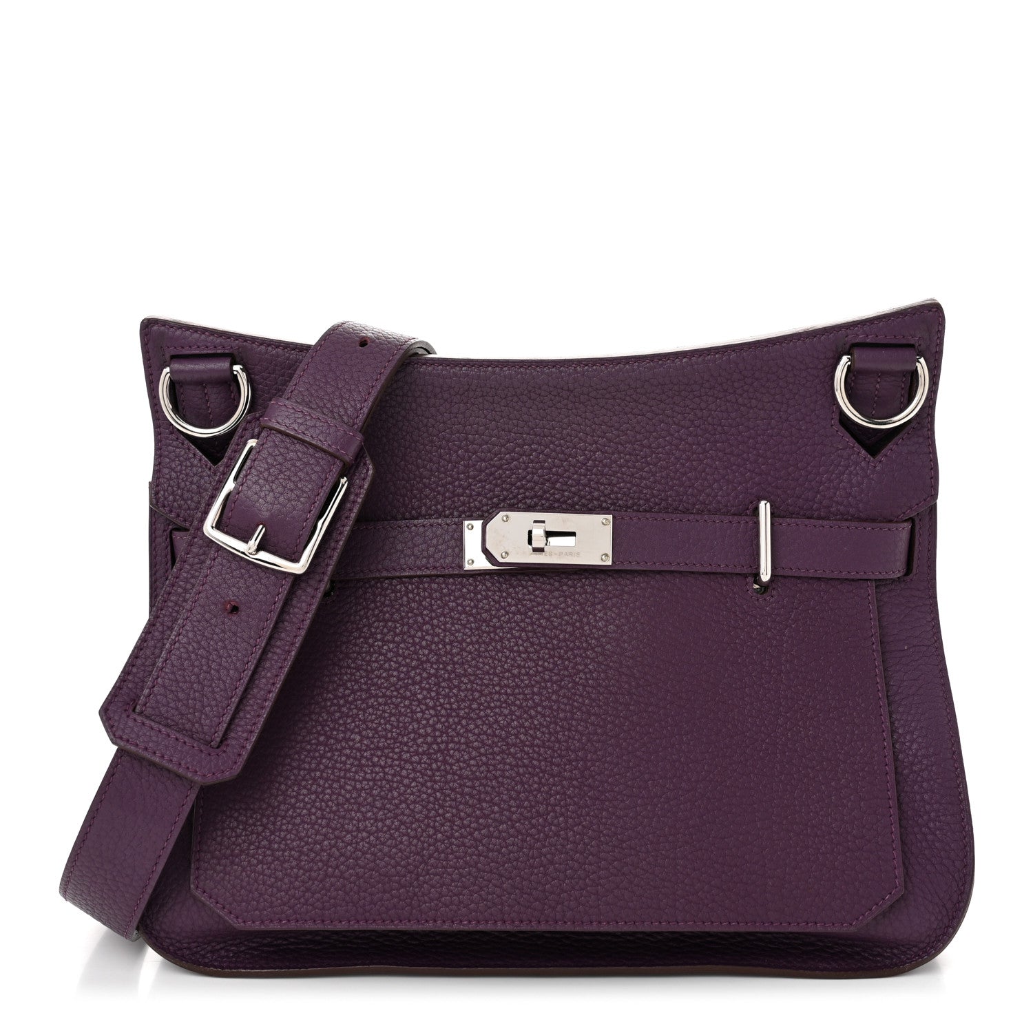 Hermes Taurillon Clemence Jypsiere 34 Ultraviolet 1 of 11