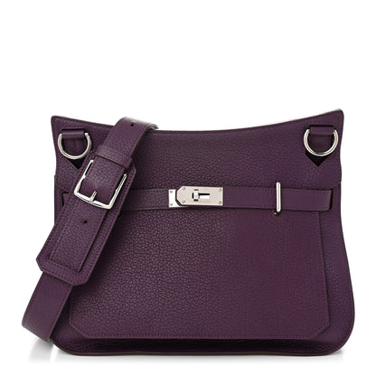 Hermes Taurillon Clemence Jypsiere 34 Ultraviolet 1 of 11