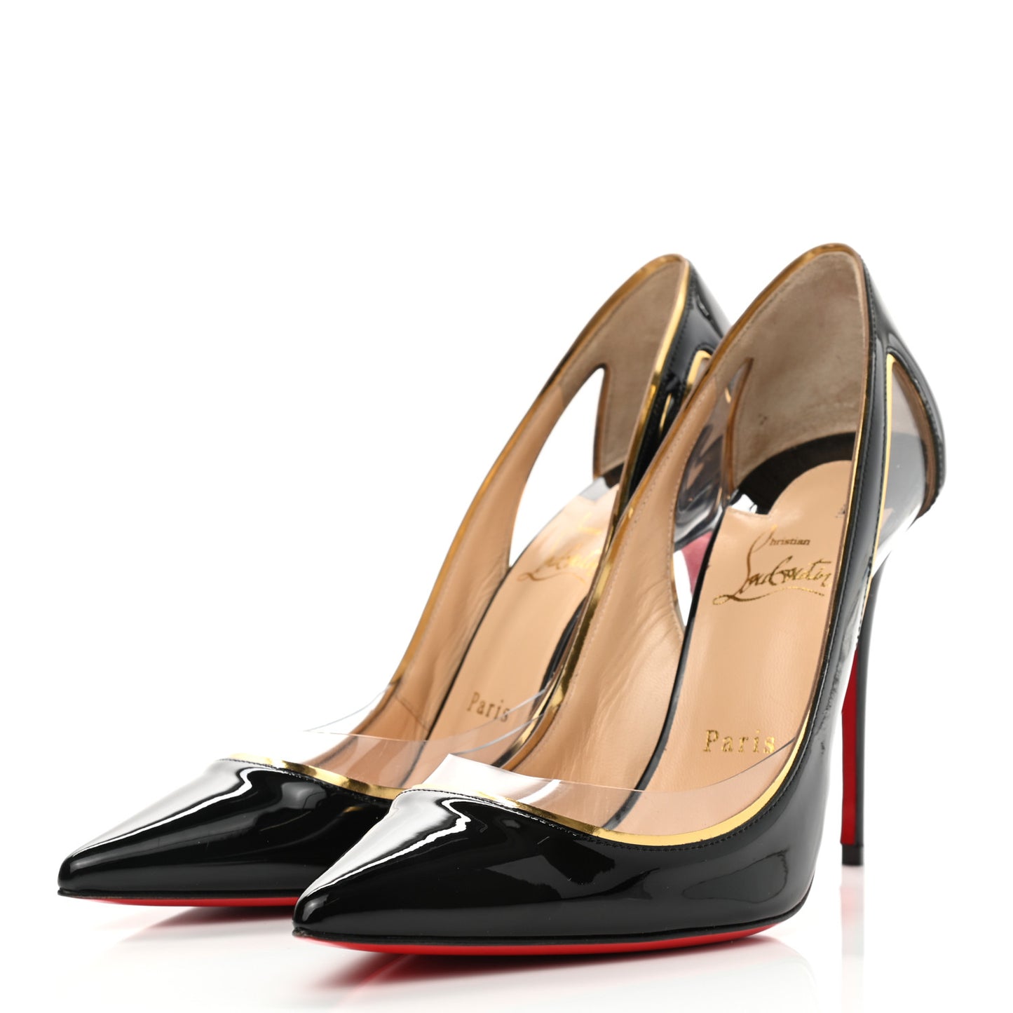 Patent PVC Specchio Cosmo 554 100 Pumps 38 Black