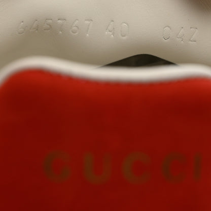 Gucci Calfskin Web Interlocking G Womens Ace Sneakers 40 White 6 of 8