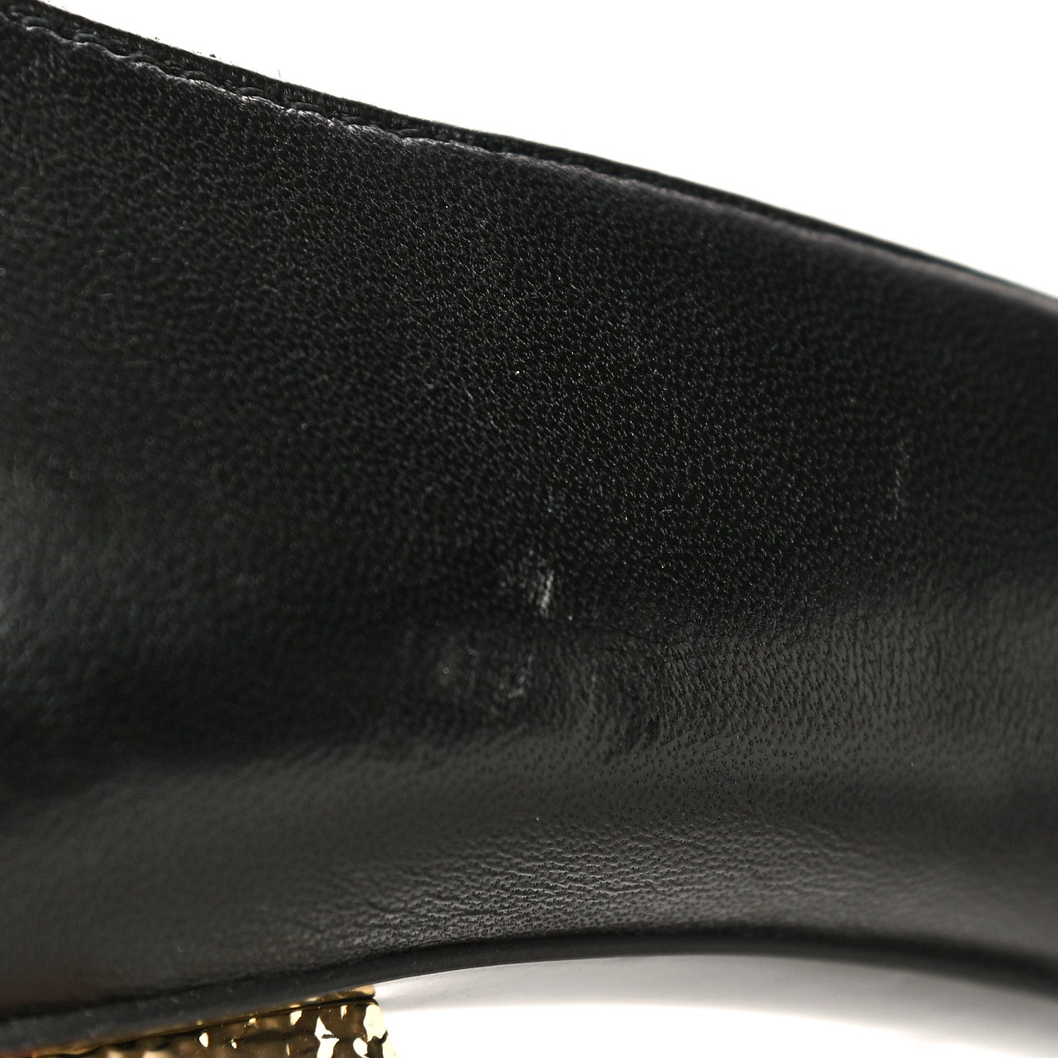 Chanel Lambskin Grosgrain Cap Toe Egyptian Amulet CC Pumps 40.5 Black 16 of 21