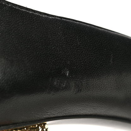 Chanel Lambskin Grosgrain Cap Toe Egyptian Amulet CC Pumps 40.5 Black 16 of 21