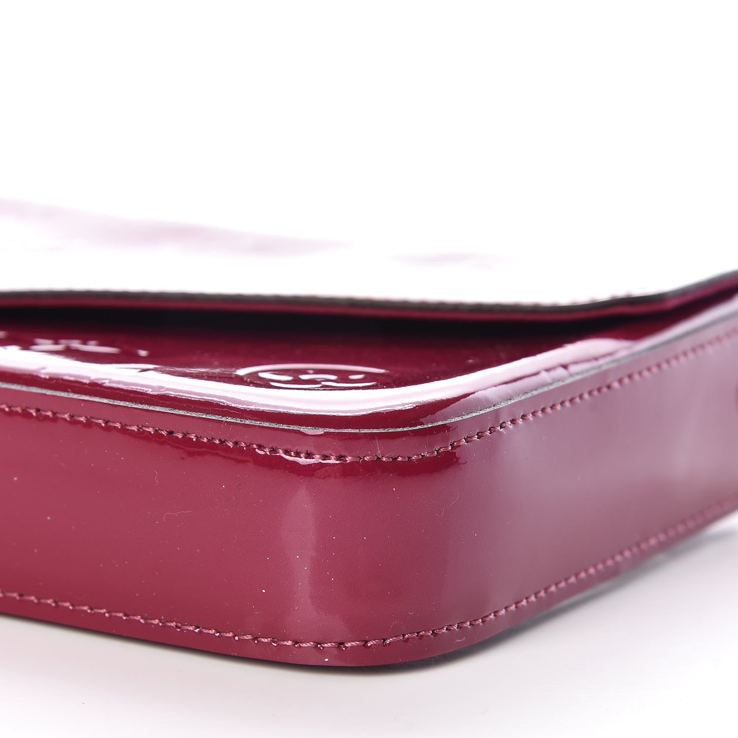 Louis Vuitton Vernis Felicie Chain Wallet Magenta 6 of 12