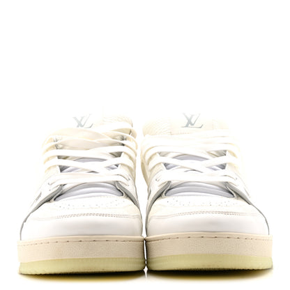 Louis Vuitton Calfskin Mens LV Trainer Sneakers 8.5 White 3 of 13