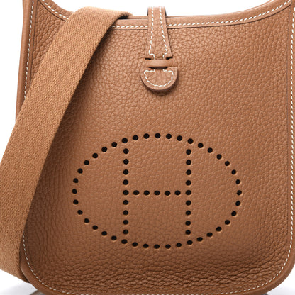 Hermes Taurillon Clemence Evelyne TPM Gold 8 of 11