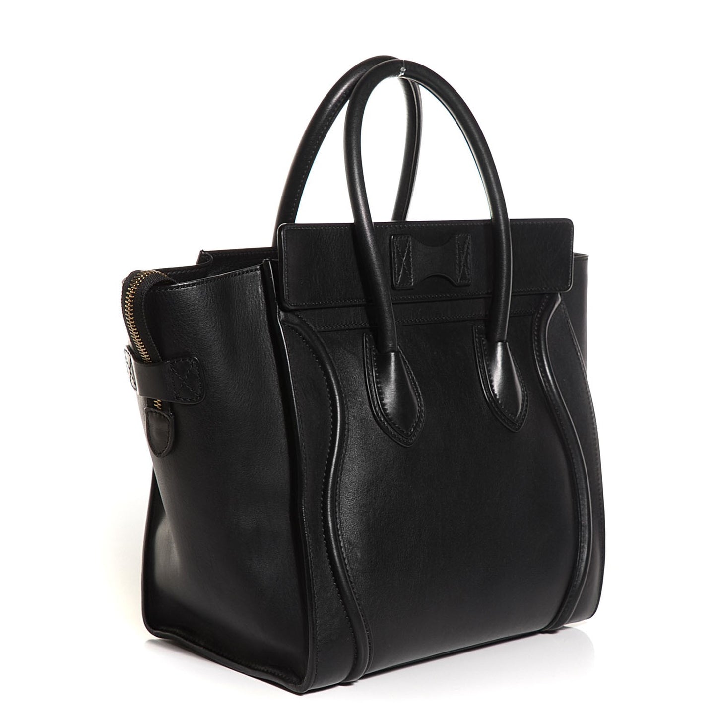 Smooth Calfskin Mini Luggage Black