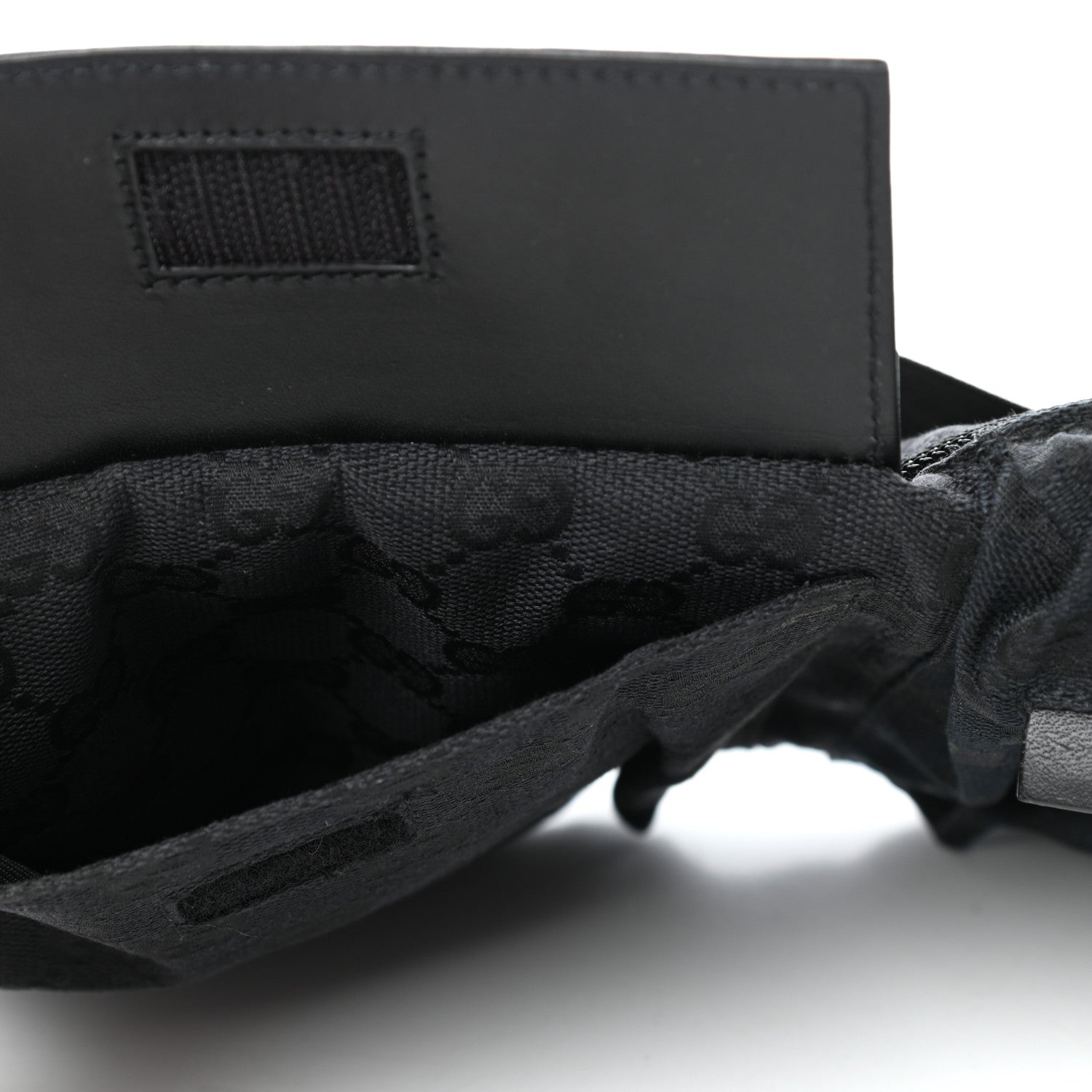 Gucci GG Monogram Double Pocket Belt Bag Black 6 of 11