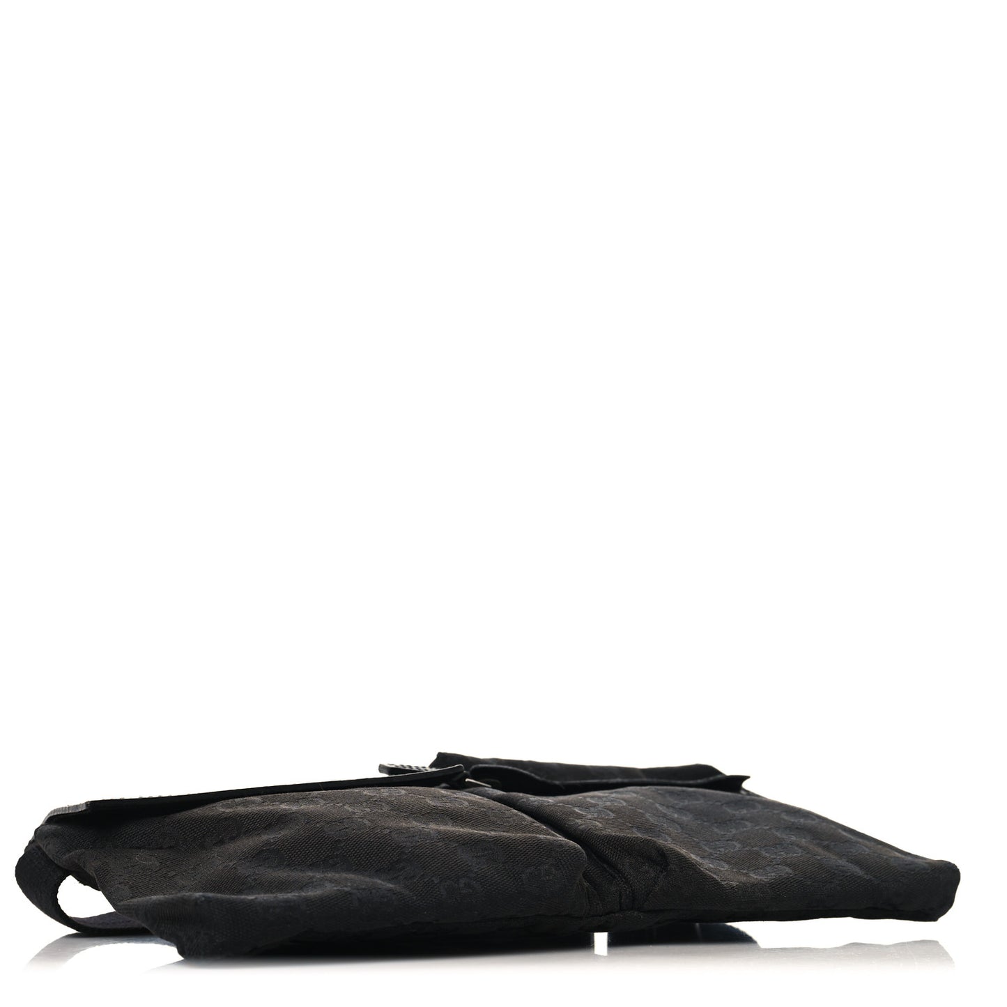 GG Monogram Double Pocket Belt Bag Black