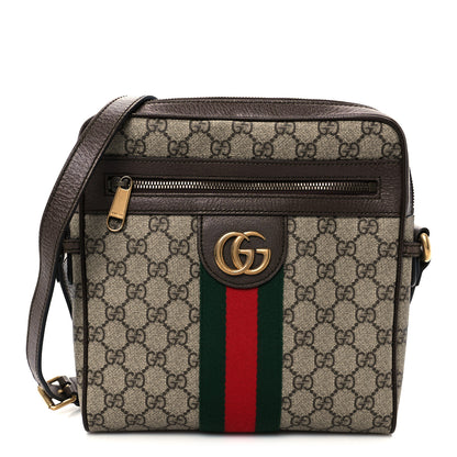 Gucci GG Supreme Monogram Web Small Ophidia Messenger Bag Brown 1 of 21