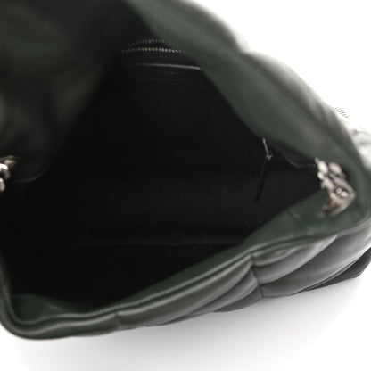 Saint Laurent Lambskin Quilted Small Loulou Puffer Monogram Chain Satchel Concrete 5 of 13