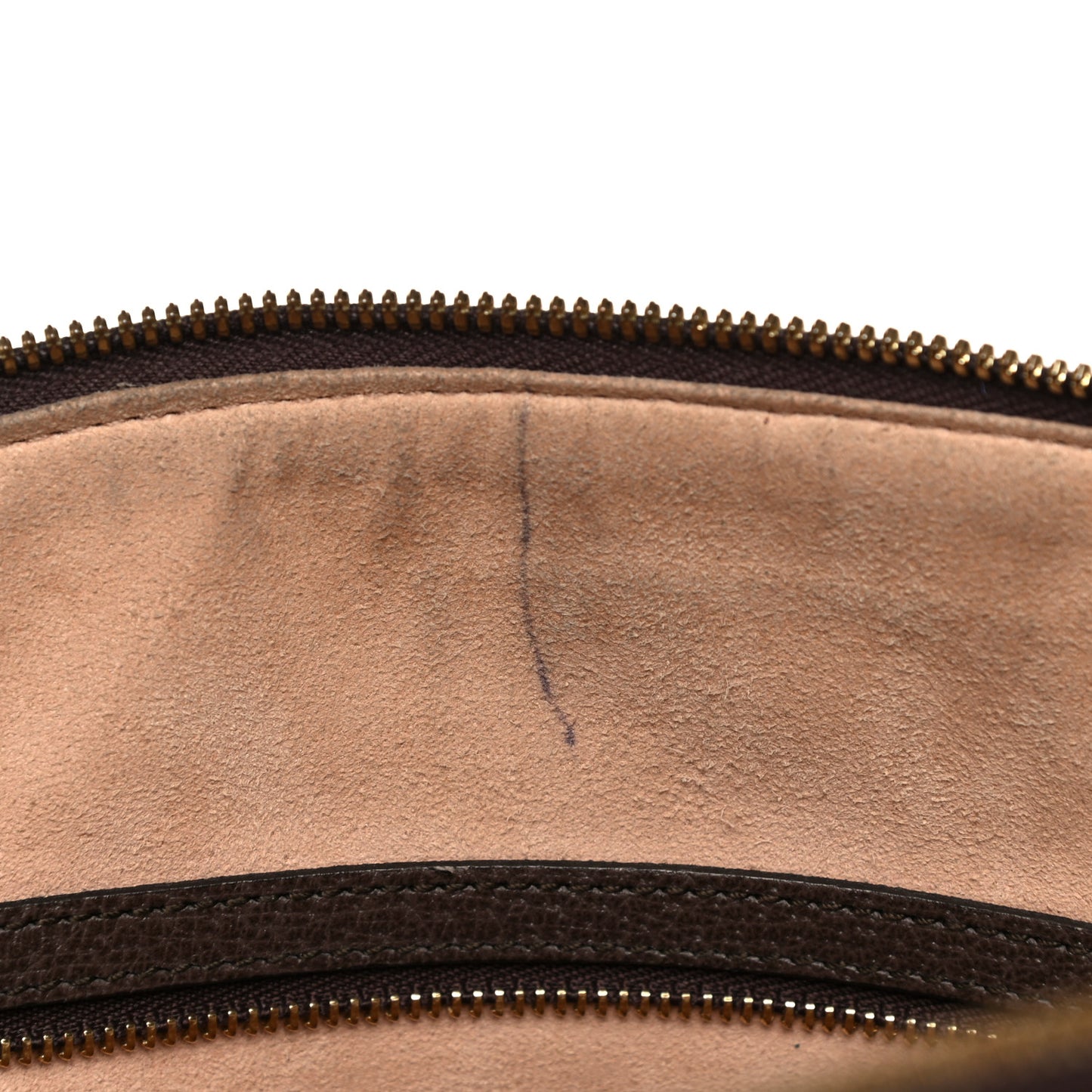 GG Supreme Monogram Web Medium Ophidia Top Handle Dome Bag Brown