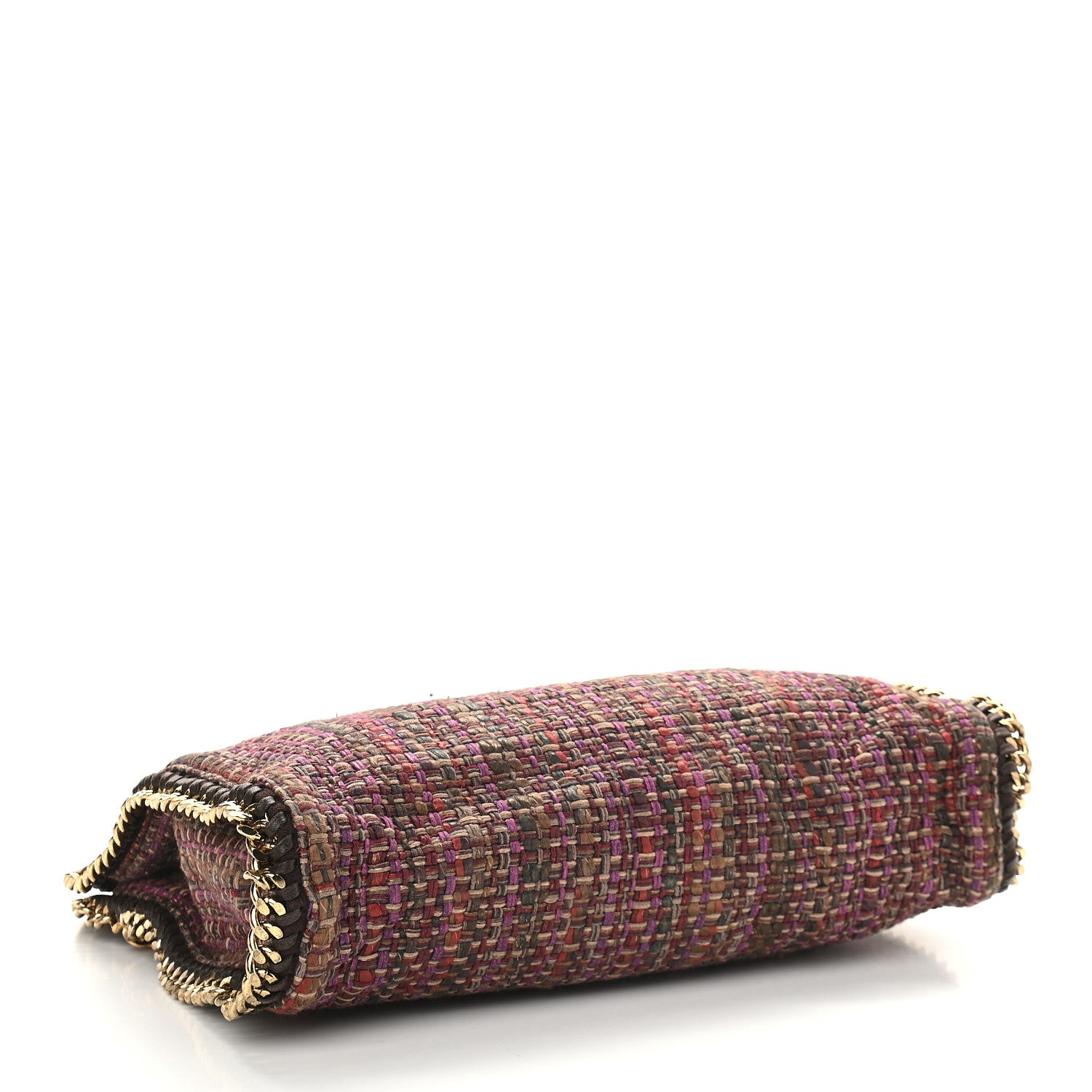 Stella McCartney Metallic Woven Boucle Fold Over Falabella Tote Multicolor 4 of 10
