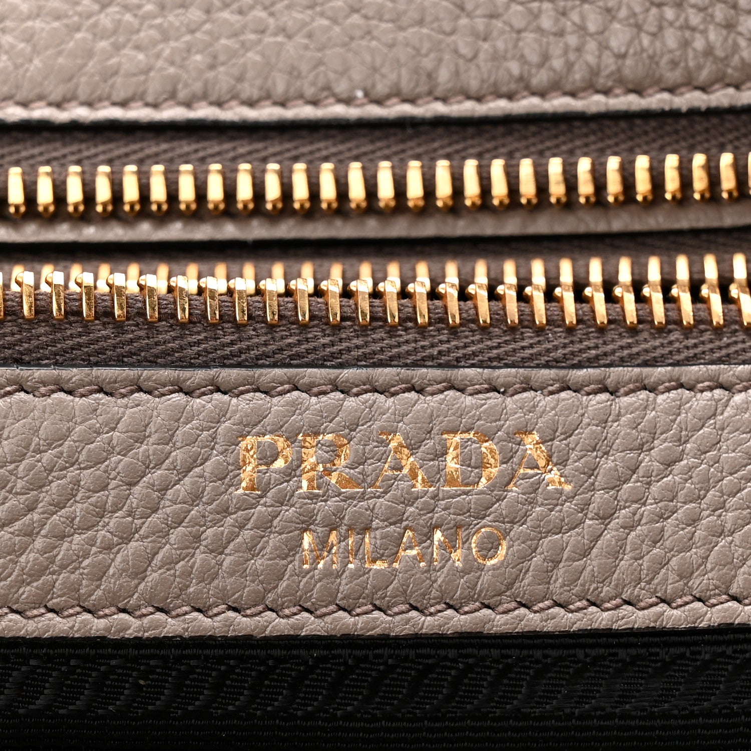 Prada Vitello Daino Zippered Tote Argilla 6 of 11