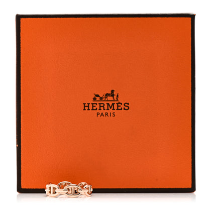 Hermes 18K Rose Gold PM Chaine d'Ancre Enchainee Ring 52 6 6 of 6