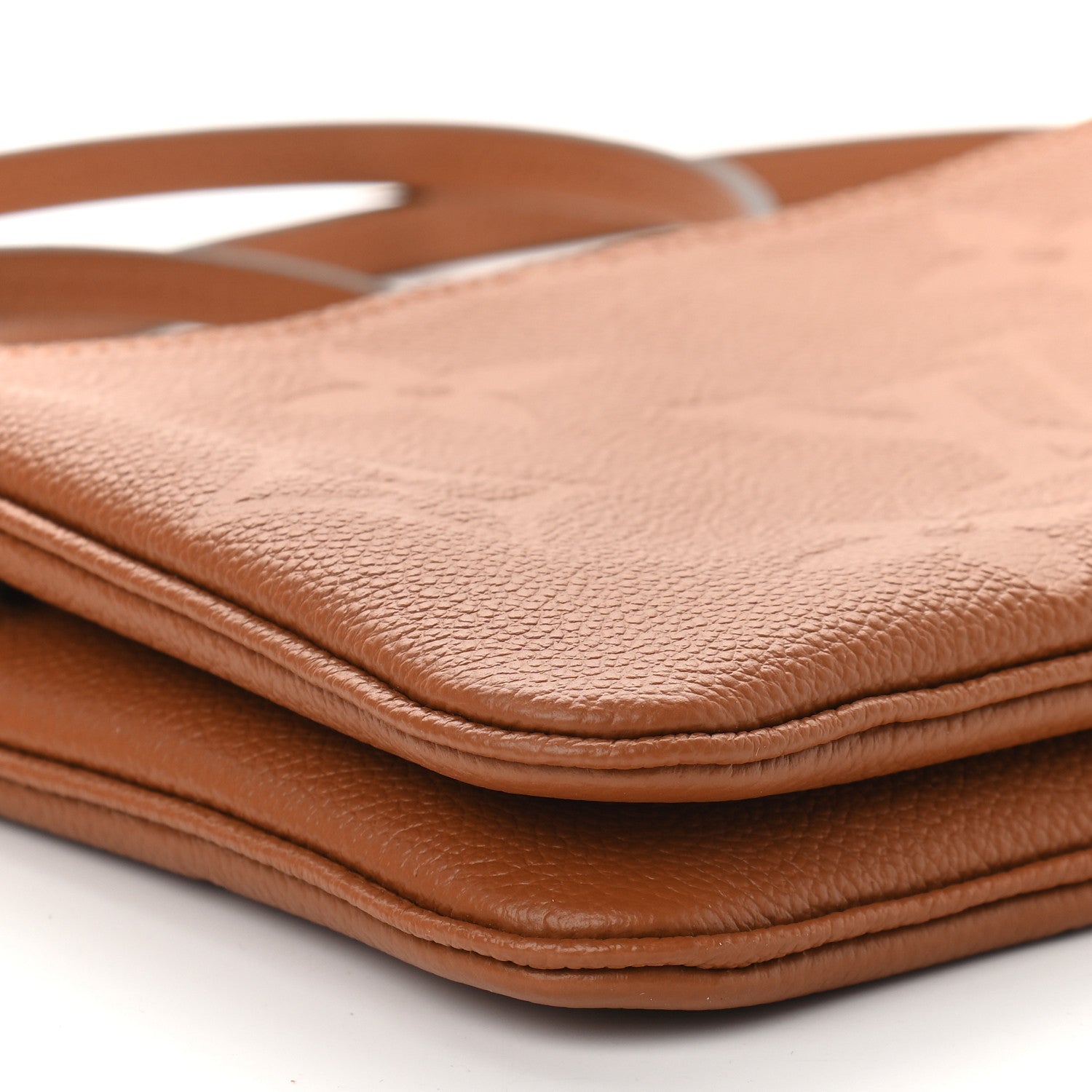 Louis Vuitton Empreinte Monogram Giant Double Zip Pochette Caramel 7 of 8