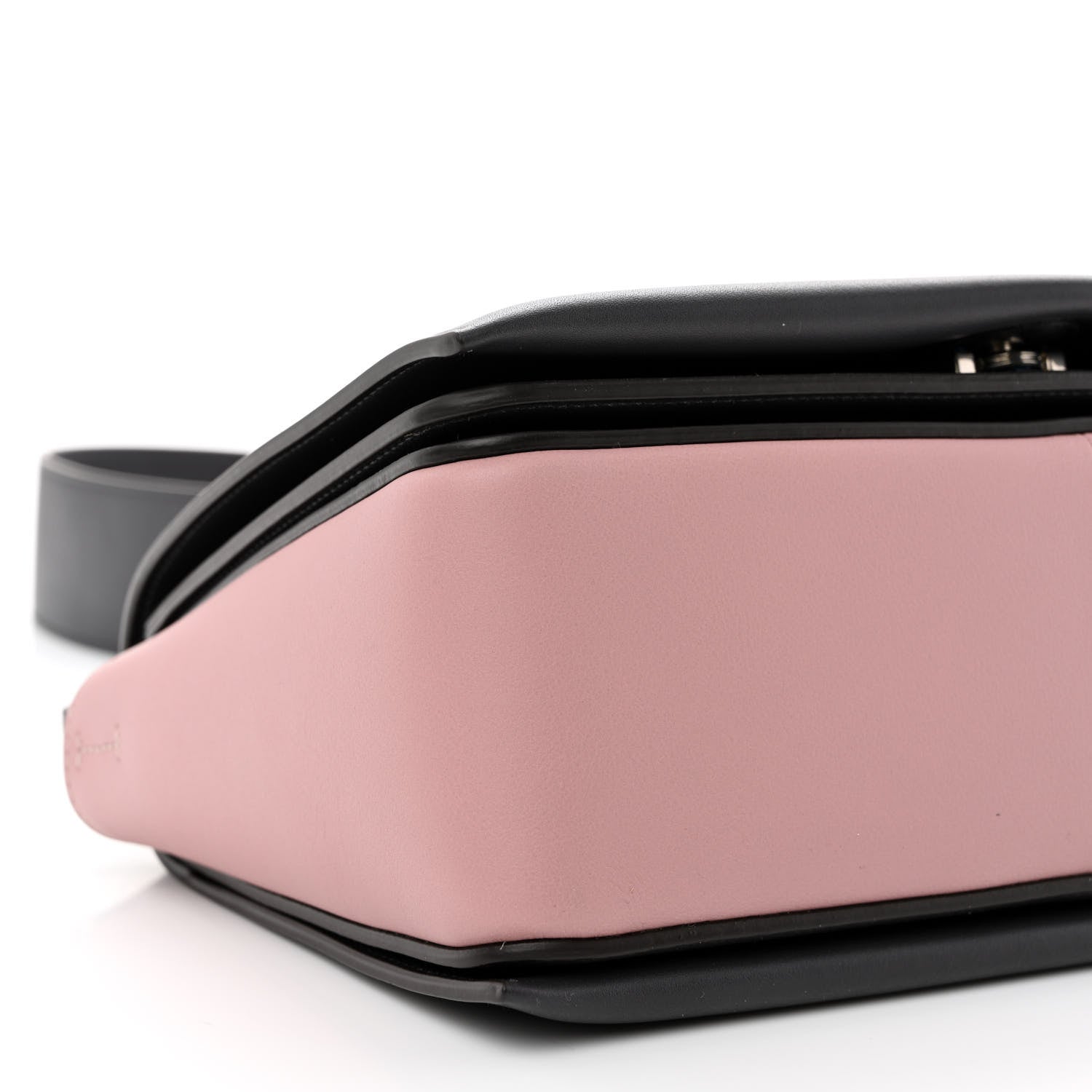 Celine Shiny Smooth Calfskin Medium Frame Shoulder Bag Liquorice Antique Rose 8 of 9