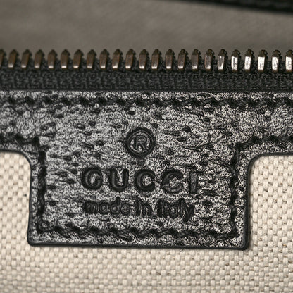 Gucci Textured Dollar Calfskin Web Large Diana Duffle Bag Black Dusty Grey 6 of 9