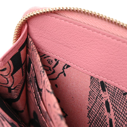 Chanel Goatskin Zip Around Wallet  Pink 9 of 10
