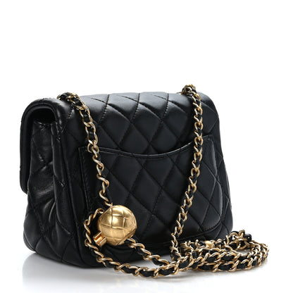 Chanel Lambskin Quilted Mini Pearl Crush Flap Black 3 of 10