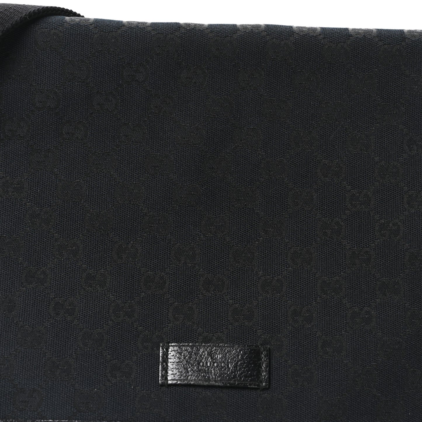 Monogram Web Medium Flap Messenger Black