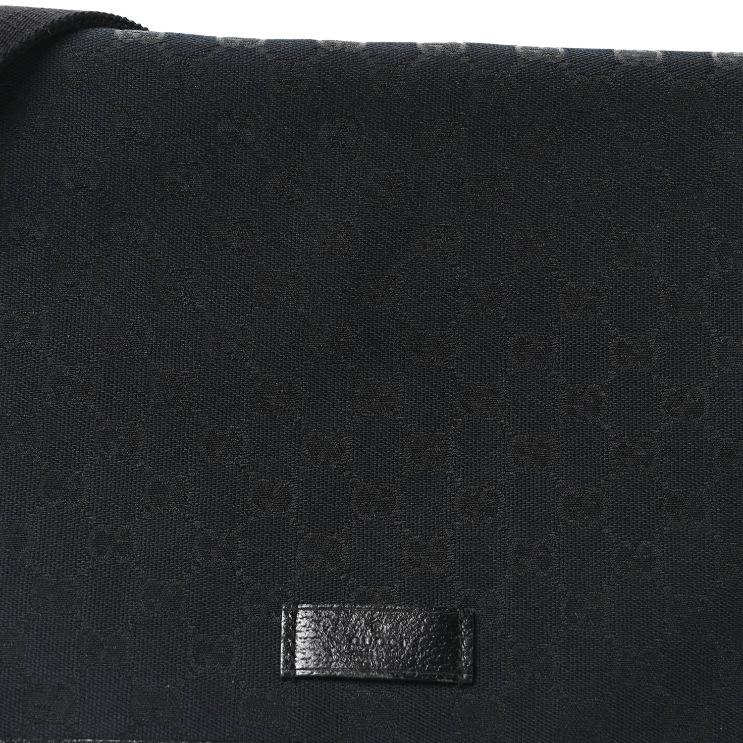 Gucci Monogram Web Medium Flap Messenger Black 8 of 10