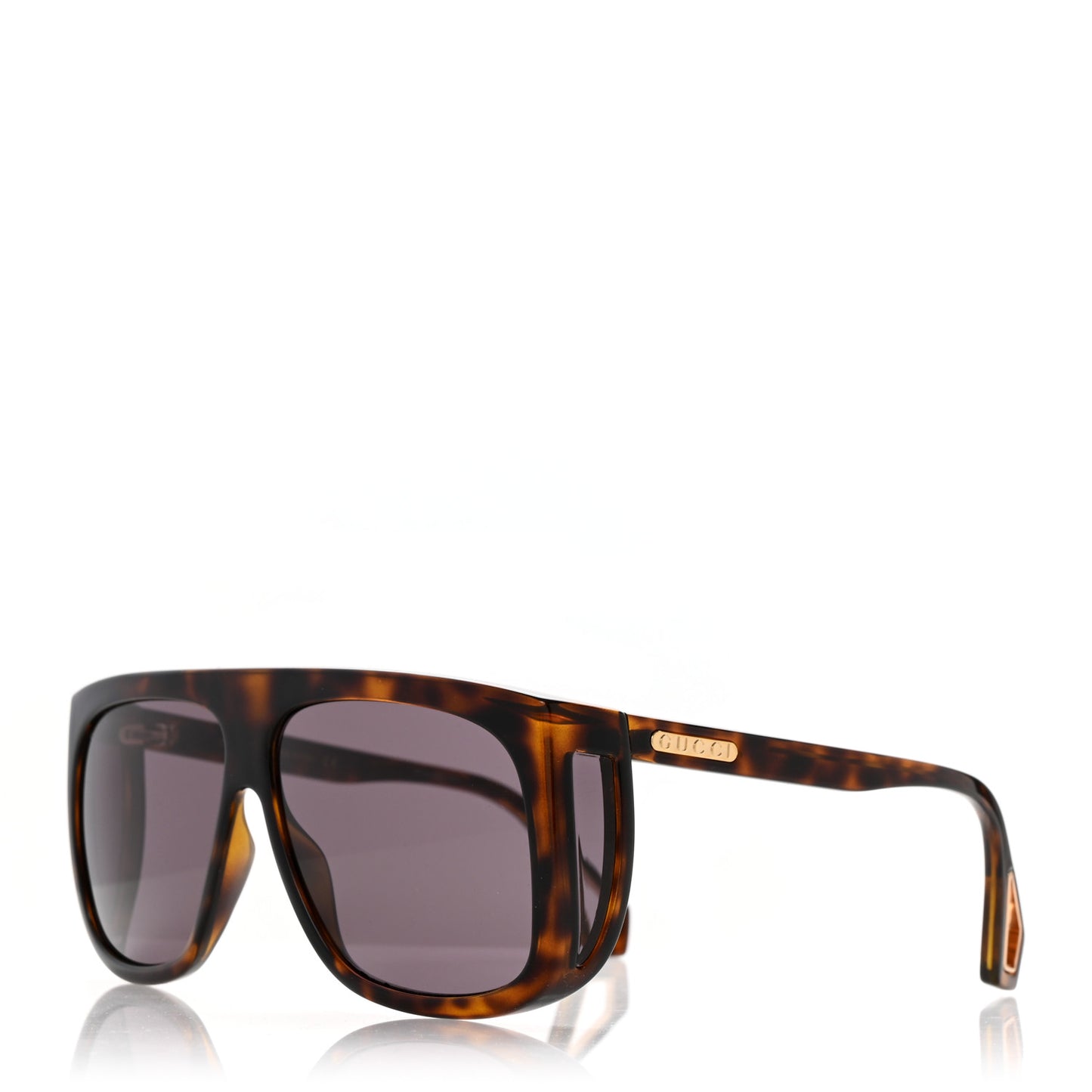 Acetate Shield Sunglasses GG0467S Havana