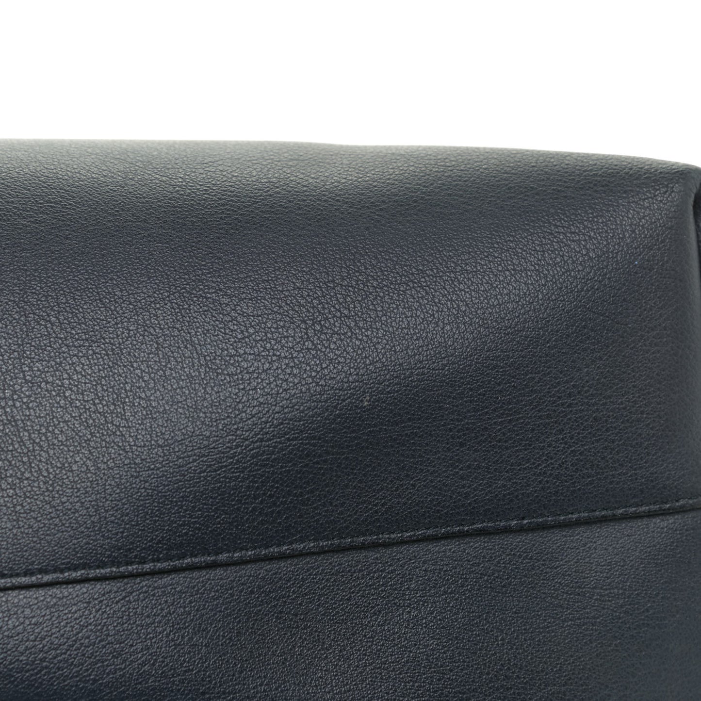 Calfskin Large Shopping Tote Navy Blue