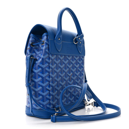 Goyard Goyardine Calfskin Mini Alpin Backpack Sky Blue 3 of 12