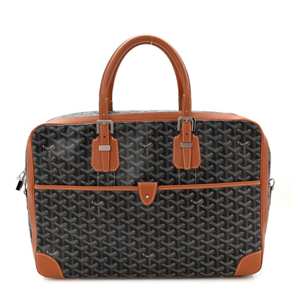 Goyard Goyardine Ambassade MM Briefcase Black Gold 1 of 21
