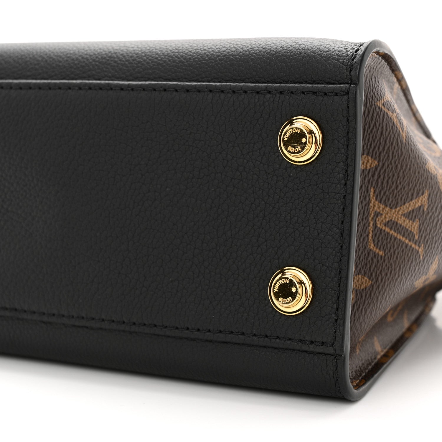 Louis Vuitton Calfskin Monogram On My Side PM Black 9 of 10