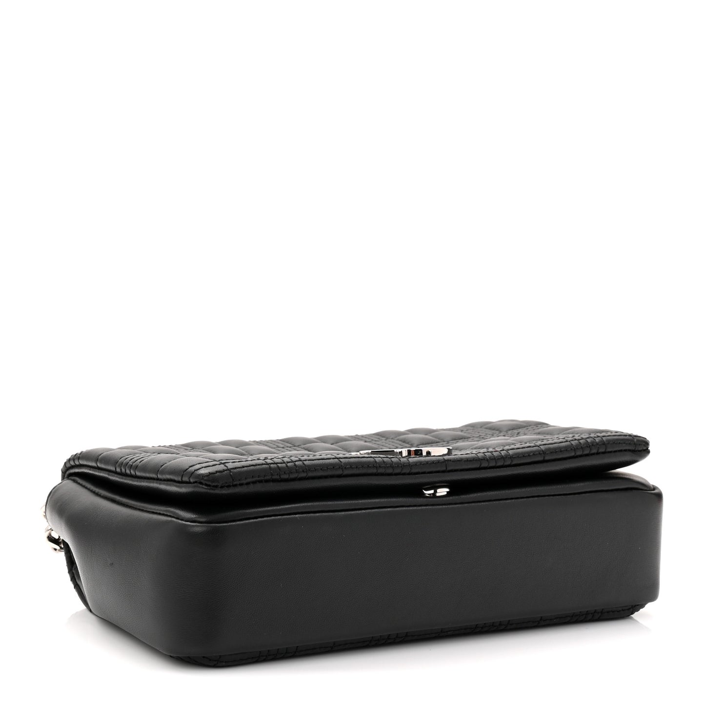 Lambskin Quilted Small Lola Bag Black