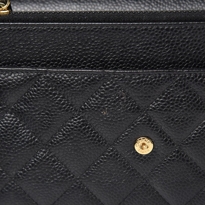 Chanel Caviar Quilted Wallet On Chain WOC Black 15 of 16