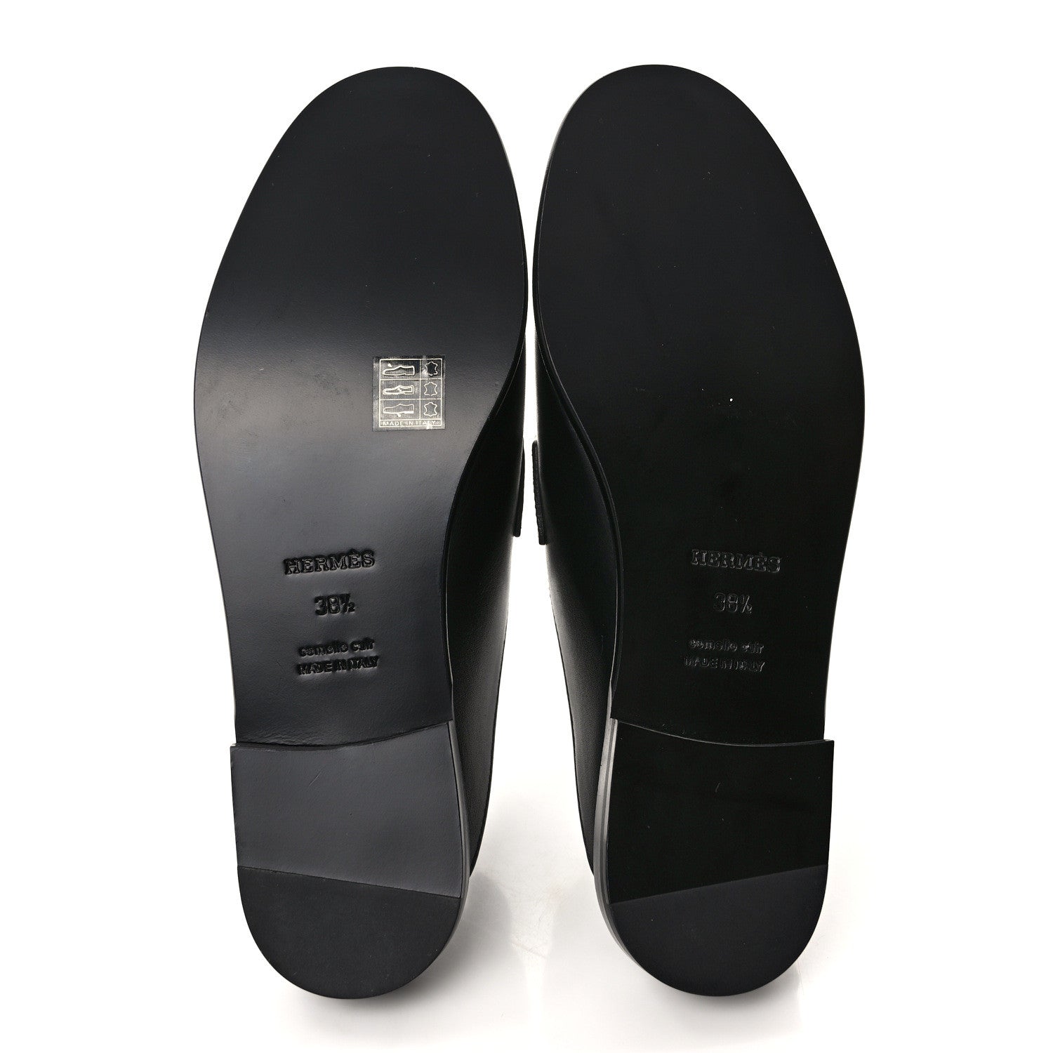 Hermes Calfskin Iota Mules 38.5 Black 5 of 8