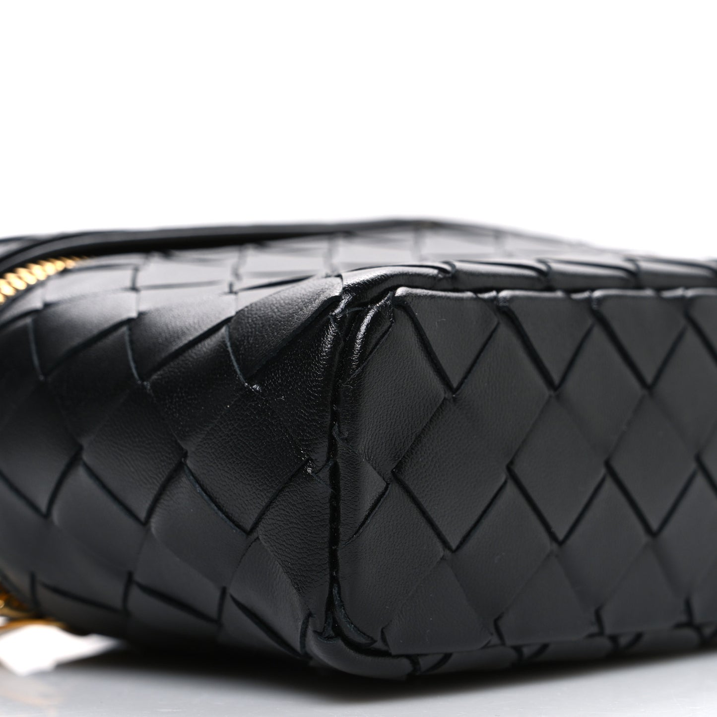 Calfskin Intrecciato Bang Bang Vanity Case Black