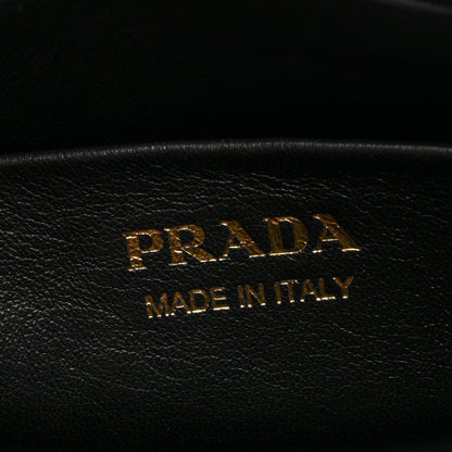Prada Soft Calfskin Arque Shoulder Bag Black 6 of 9