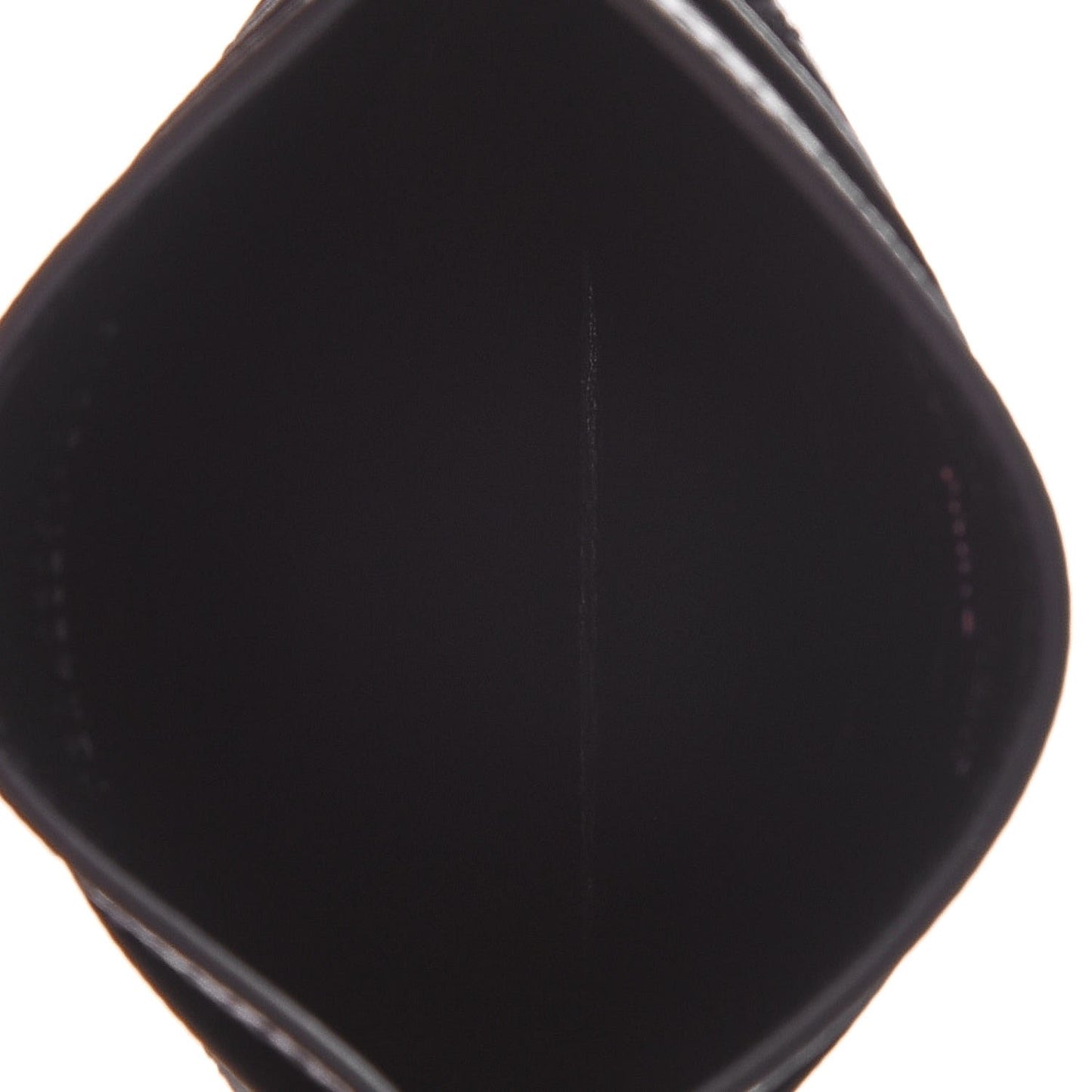 Grain De Poudre Matelasse Chevron Monogram Credit Card Case Black