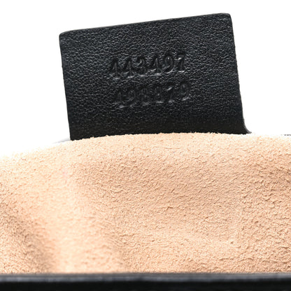 Gucci Calfskin Matelasse Small GG Marmont Shoulder Bag Black 7 of 11