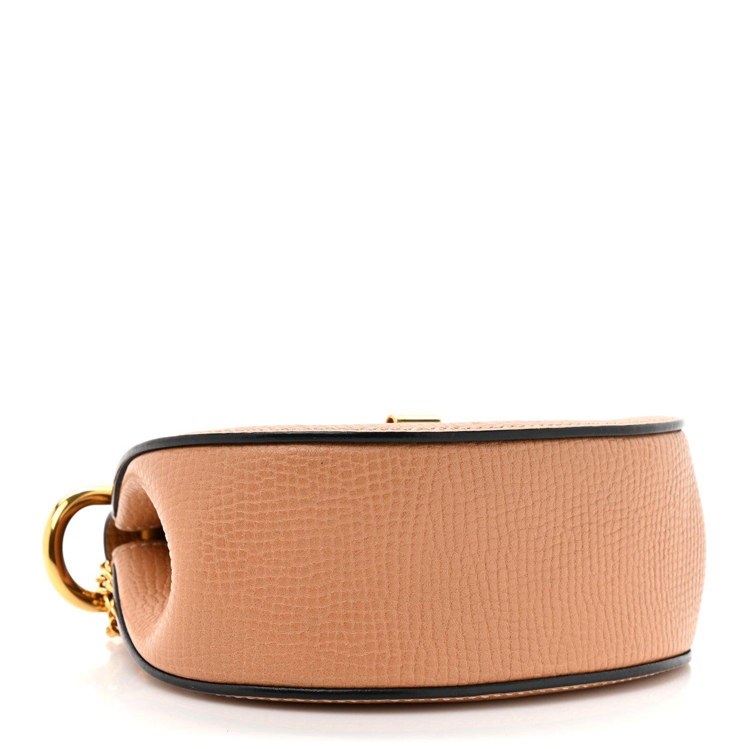 Chloe Grained Calfskin Lambskin Nano Bi-Color Drew Shoulder Bag Beige Yellow 4 of 11