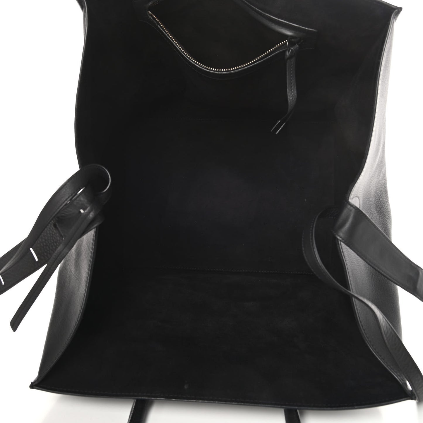 Supple Calfskin Large Phantom Luggage Black