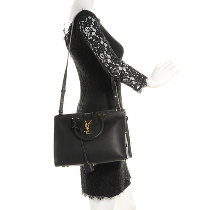Saint Laurent Calfskin Small Monogram Cabas Black 2 of 10