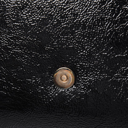 Saint Laurent Textured Patent Monogram Belle De Jour Clutch Black 9 of 13
