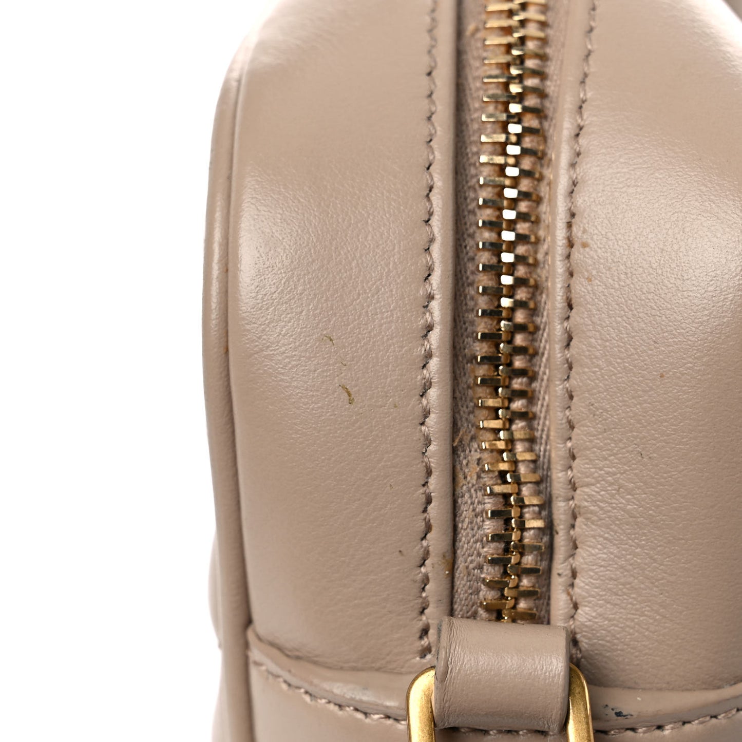 Calfskin Matelasse Monogram Lou Camera Bag Dark Beige