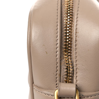 Saint Laurent Calfskin Matelasse Monogram Lou Camera Bag Dark Beige 17 of 18