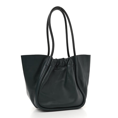 Proenza Schouler Calfskin Large Ruched Tote Petrol Green 4 of 11