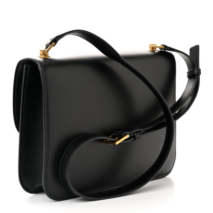 Saint Laurent Smooth Calfskin Le Carre Satchel Black 3 of 10